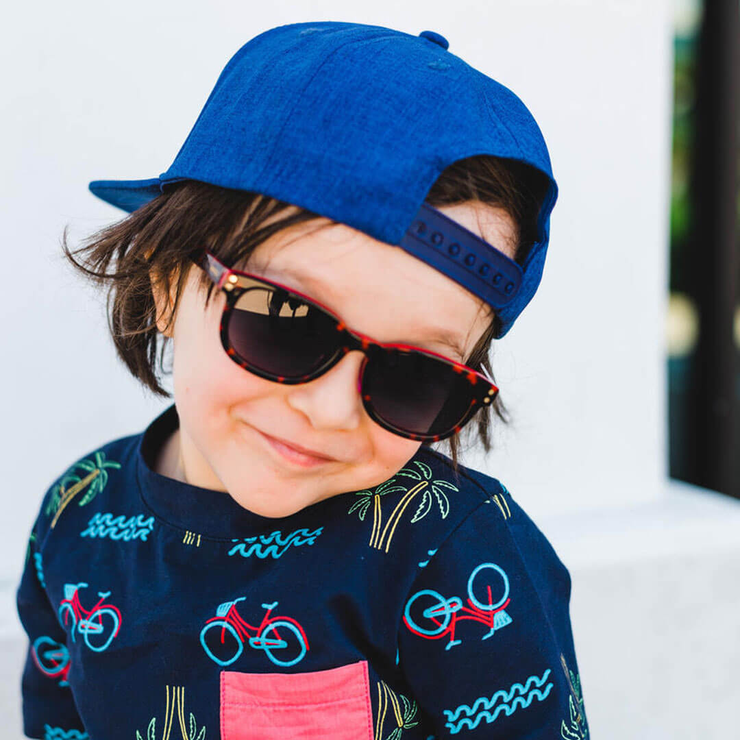 Classic | Red kids Brandon toucca Sunglasses Polarized Havana Kids