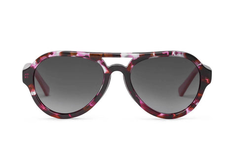 Pink Tortoise Parker - Polarized Kids Aviator Sunglasses